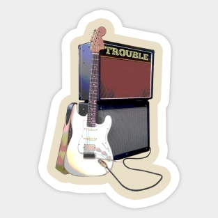 Trouble (Single by Hughes Taylor) Artwork Sticker